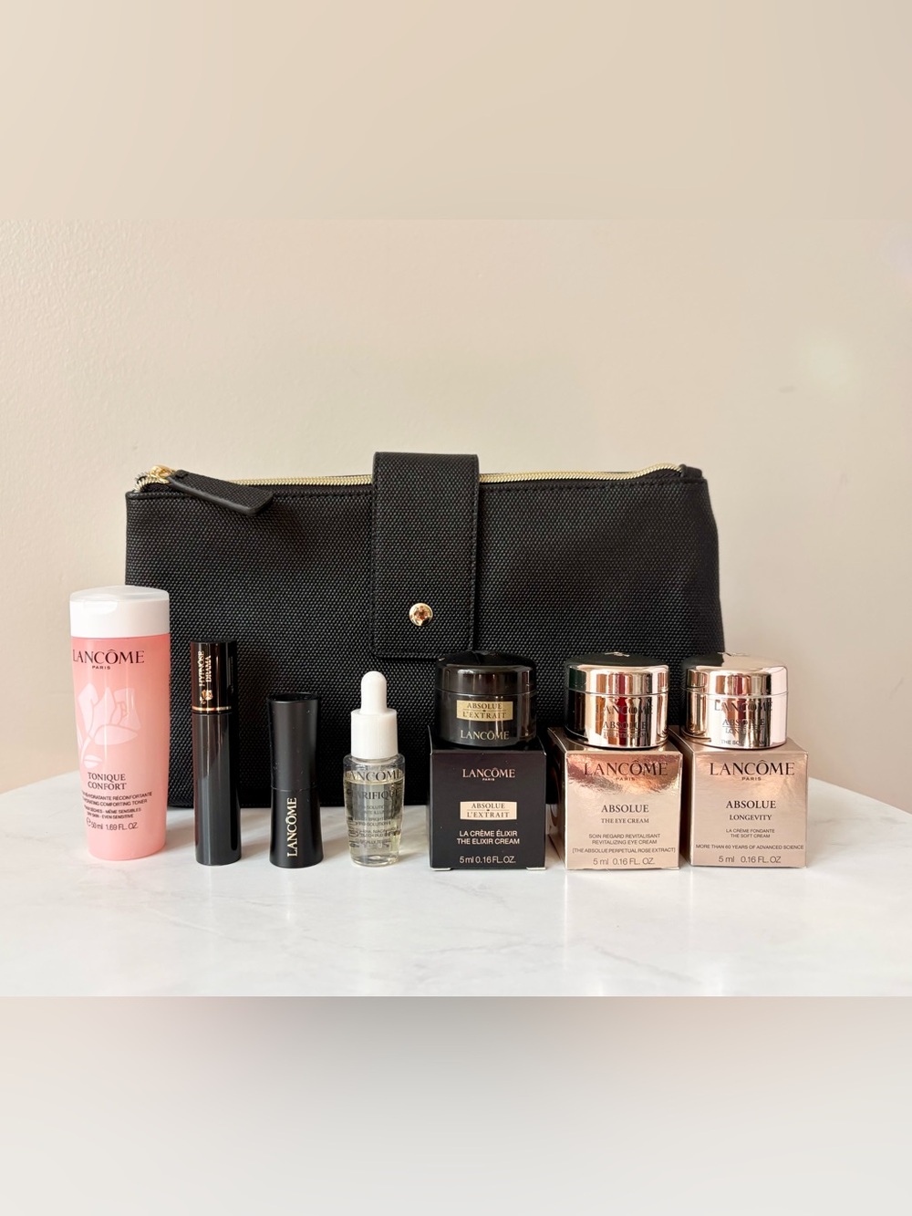 New! Huge Luxe Lancôme Absolue Travel Bundle